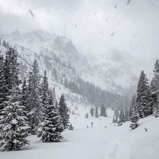 Blizzard, a flash card photograph for children