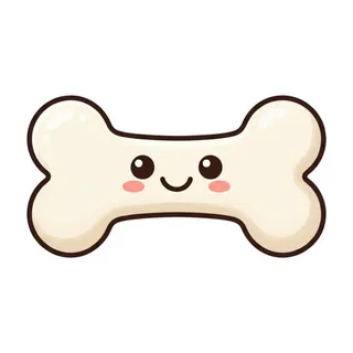 Bone, a flash card photograph for children
