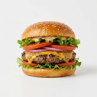 Burger, a flash card photograph for children