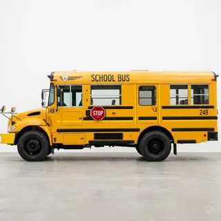 Bus, a flash card photograph for children
