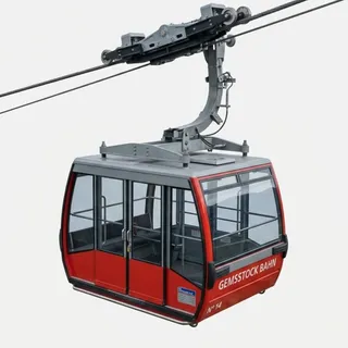 Cable car, a flash card photograph for children