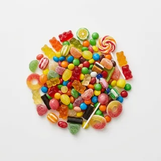 Candy, a flash card photograph for children