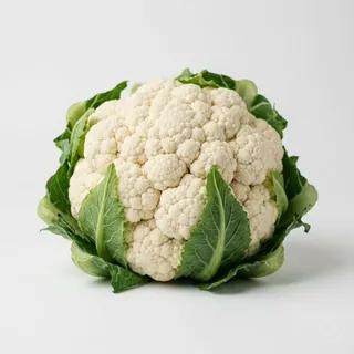 Cauliflower, a flash card photograph for children