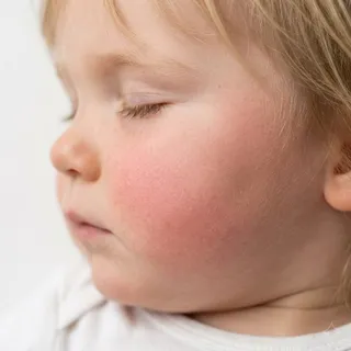 Cheek, a flash card photograph for children