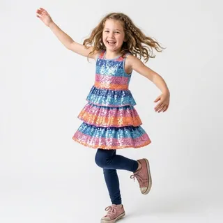 Dancing, a flash card photograph for children