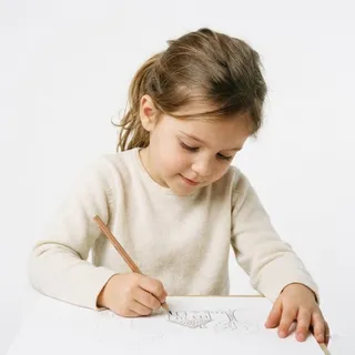 Drawing, a flash card photograph for children