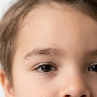 Forehead, a flash card photograph for children