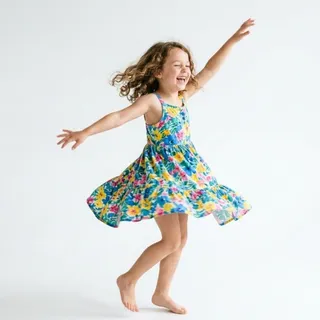 Spinning, a flash card photograph for children