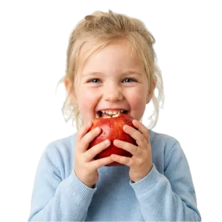 Eat, a flash card photograph for children