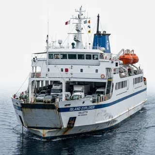 Ferry, a flash card photograph for children