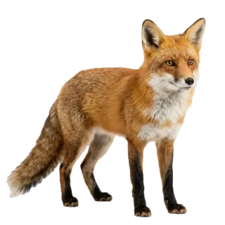 Fox, a flash card photograph for children