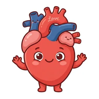 Heart, a flash card photograph for children