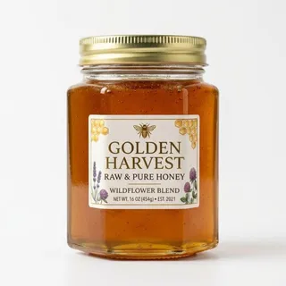 Honey, a flash card photograph for children