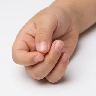 Fingernail, a flash card photograph for children