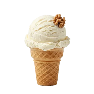 Ice cream, a flash card photograph for children