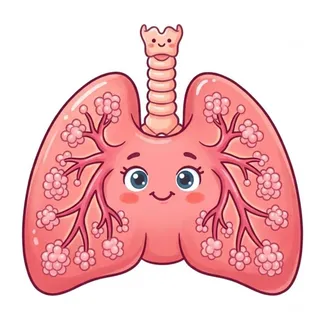 Lung, a flash card photograph for children