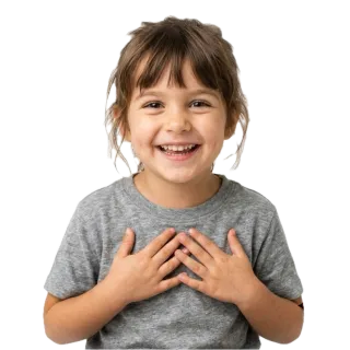 Me, a flash card photograph for children