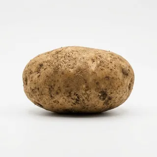 Potato, a flash card photograph for children