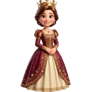 Queen, a flash card photograph for children