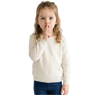 Quiet, a flash card photograph for children