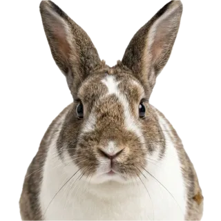 Rabbit, a flash card photograph for children