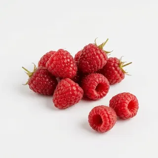 Raspberry, a flash card photograph for children