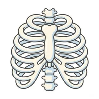 Rib, a flash card photograph for children
