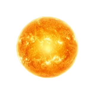 Sun, a flash card photograph for children