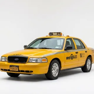 Taxi, a flash card photograph for children