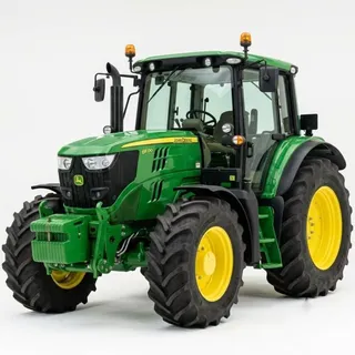 Tractor, a flash card photograph for children