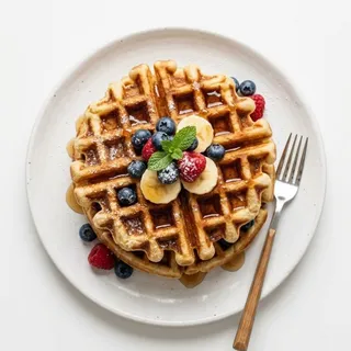 Waffles, a flash card photograph for children