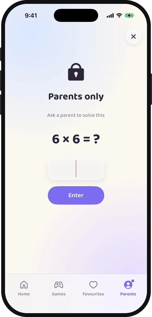 Wibbo ABC flash cards app on iPhone, light theme